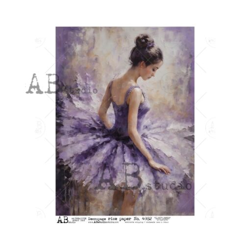 Hârtie de orez - Ballerina Dream - A4 1