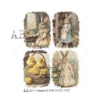 Hârtie de orez - Easter Beauties - A4