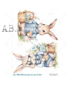 Hârtie de orez - Easter Bunny 2 - A4