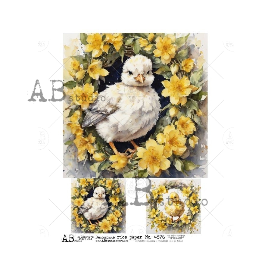 Hârtie de orez - Easter frames spring 2 - A4 1 Hârtie de orez - Easter frames spring 2 - A4