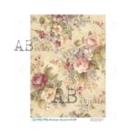 Hârtie de orez - Floral Background 2 - A4