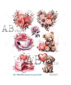 Hârtie de orez - Love Day - A4