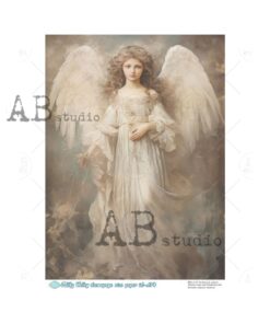 Hârtie de orez - Portrait of Angel 2 - A4
