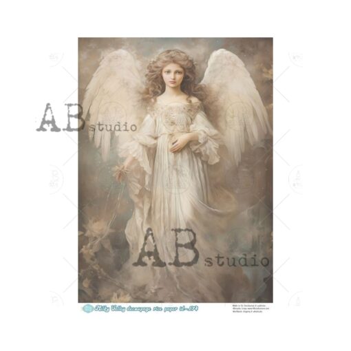 Hârtie de orez - Portrait of Angel 2 - A4 1