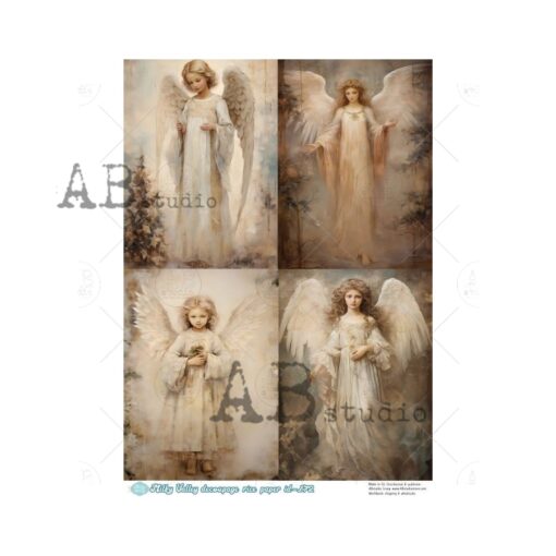 Hârtie de orez - Portrait of Angel - 4 act - A4 1