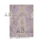 Hârtie de orez - Purple Damask Pattern - A4