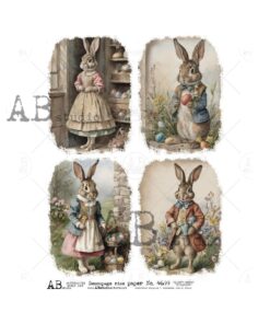 Hârtie de orez - The Easter Bunny - 4 - A4