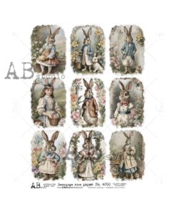Hârtie de orez - The Easter Bunny - A4