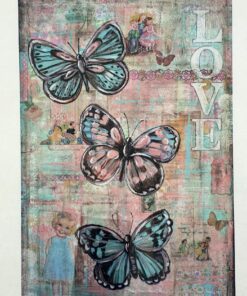 Hârtie transfer - decal - Butterflay - 25x35 cm