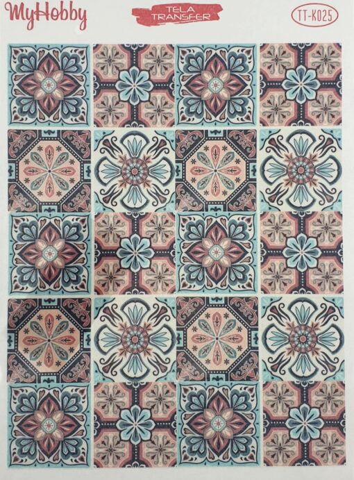 Hârtie transfer - decal - Decorative Pattern - 25x35 cm 1