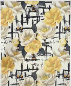 Hârtie transfer - decal - Flowers and Bees - 25x35 cm