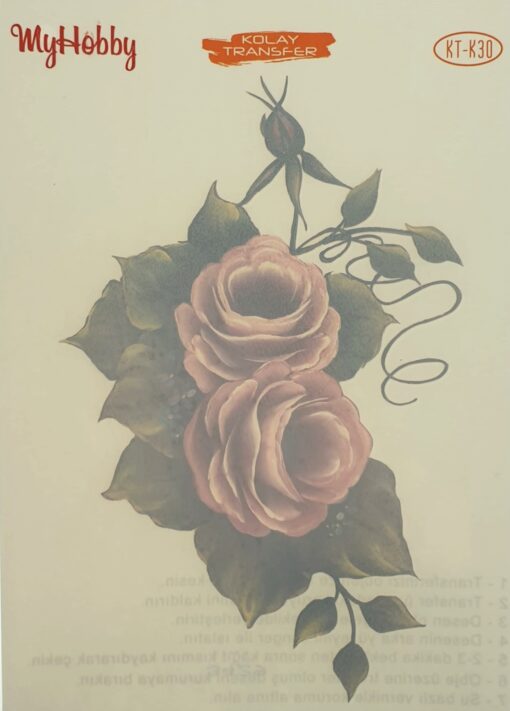 Hârtie transfer - easy - Roses 2 - 17x25 cm 1