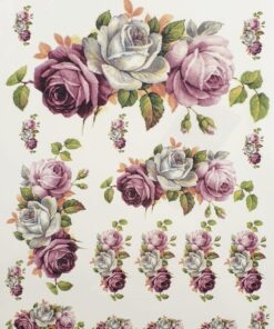 Hârtie transfer - water - 3 Roses - 25x35 cm