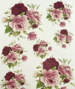 Hârtie transfer - water - Roses - 25x35 cm