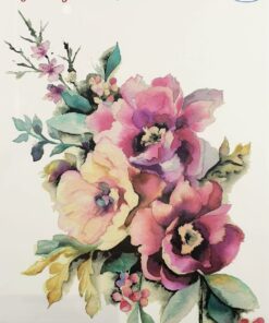 Hârtie transfer - water - Watercolor Flowers - 25x35 cm