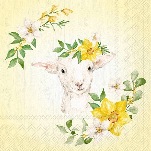 Șervețel - Lammy yellow - 33x33 cm 1 Șervețel - Lammy yellow - 33x33 cm