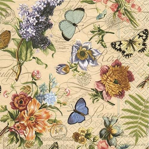 Șervețel - Vintage Summer - 33x33 cm 1 Șervețel - Vintage Summer - 33x33 cm