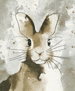 Șervețel – Watercolor Bunny – 33×33 cm