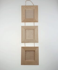Set 3 rame lemn cu sfoară - 18x18 cm
