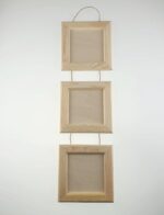 Set 3 rame lemn cu sfoara - 19x19 cm