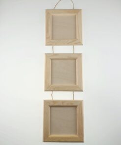 Set 3 rame lemn cu sfoară - 19x19 cm