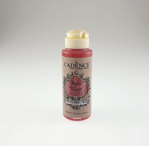 Vopsea acrilică mată - Fire Red – CADENCE – 120 ml 1