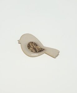 Decorațiune lemn - Bird Chirping - 2 elemente