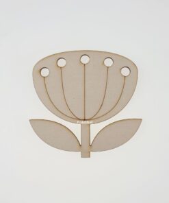 Decorațiune lemn - Cute Flower - 10x9,5 cm