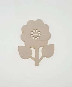 Decorațiune lemn - Flower - 10x7,7 cm