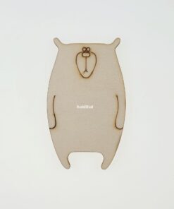 Decorațiune lemn - Teddy Bear - 10x6 cm