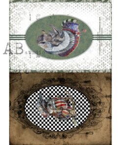 Hârtie de orez - Alice in Wonderland 11 - A4