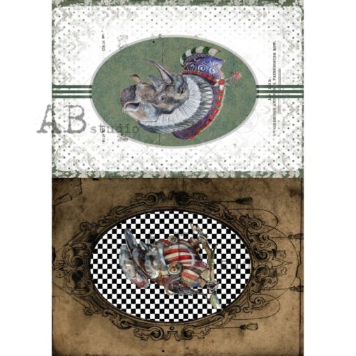 Hârtie de orez - Alice in Wonderland 11 - A4 1