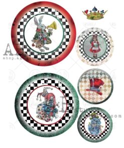 Hârtie de orez - Alice in Wonderland 5 - A4