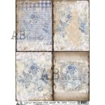 Hârtie de orez - Blue Lace - A4