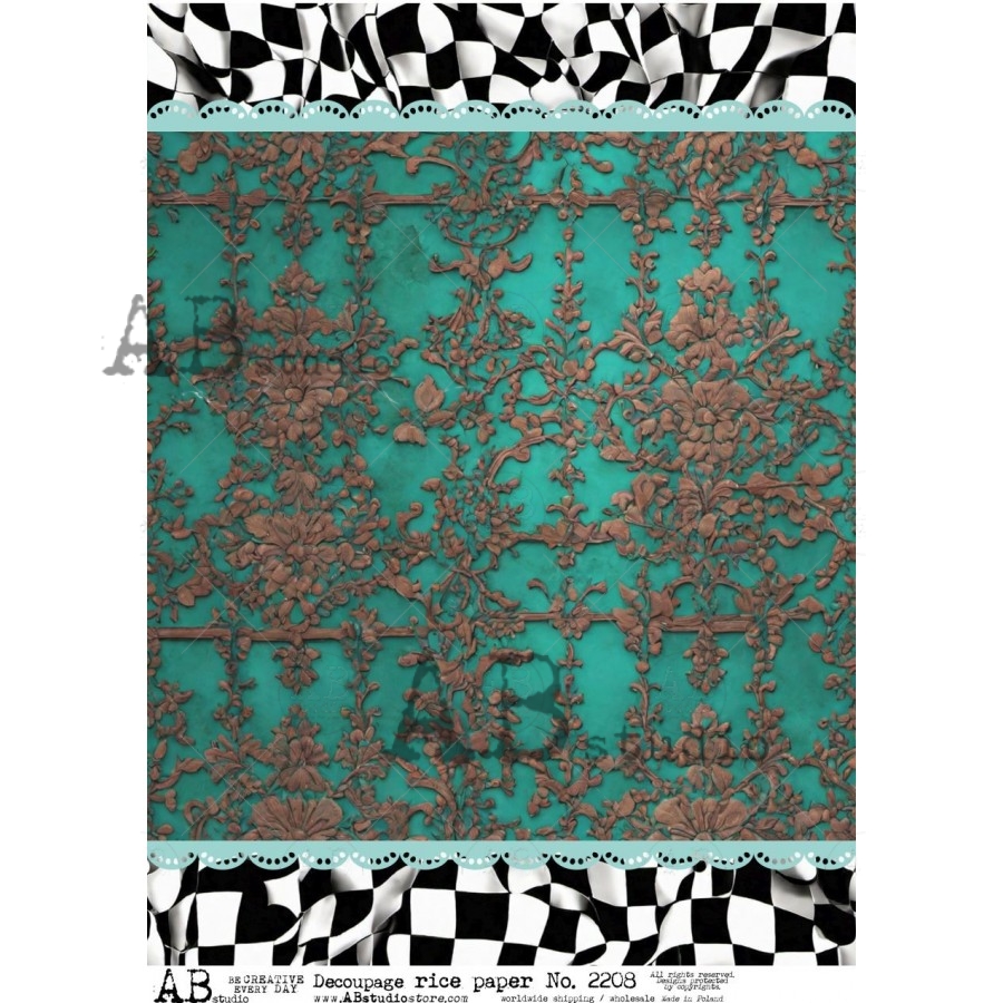 Hârtie de orez - Pattern du cirque - A4 1 Hârtie de orez - Pattern du cirque - A4