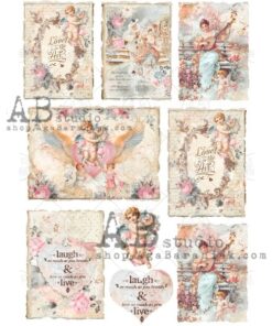 Hârtie de orez - Shabby Love - A4