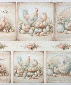 Hârtie de orez – Happy Easter –32x45 cm