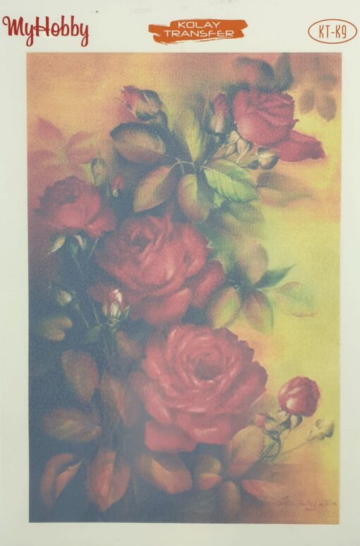 Hârtie transfer - easy - Red Roses - 17x25 cm 1