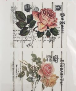 Hârtie transfer - water - Les Roses - 25x35 cm