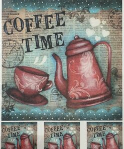 Hârtie transfer – decal – Coffee Time – 25×35 cm