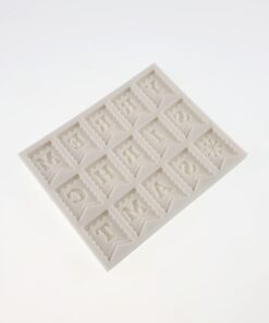 Matriță silicon - Litere - 12x9,5 cm