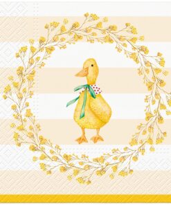 Șervețel - Duck with Wreath - 33x33 cm