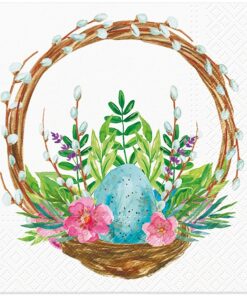 Șervețel - Easter Basket Catkins - 33x33 cm
