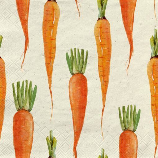 Șervețel - Fancy Carrots - 24x24 cm 1