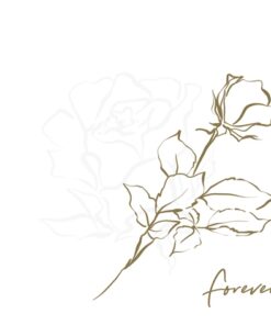 Șervețel - Forever in my Heart gold - 33x33 cm