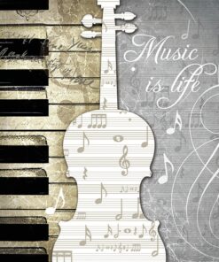 Șervețel - Music is Life - 33x33 cm