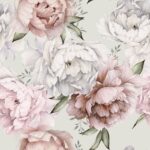 Șervețel - Peonies on cream - 33x33 cm