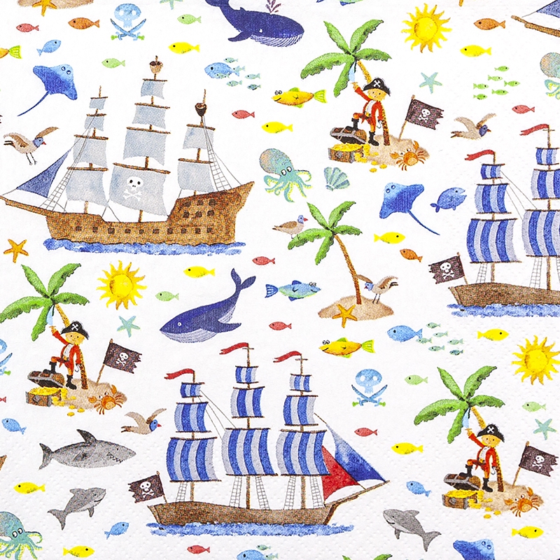 Șervețel - Pirates - 33x33 cm 1 Șervețel - Pirates - 33x33 cm