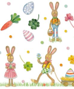 Șervețel - Playful Bunnies - 33x33 cm