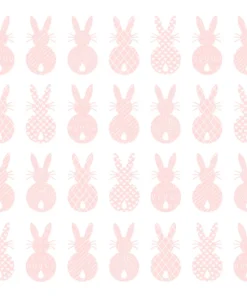 Șervețel - Pure Easter Rabbits rosé - 33x33 cm